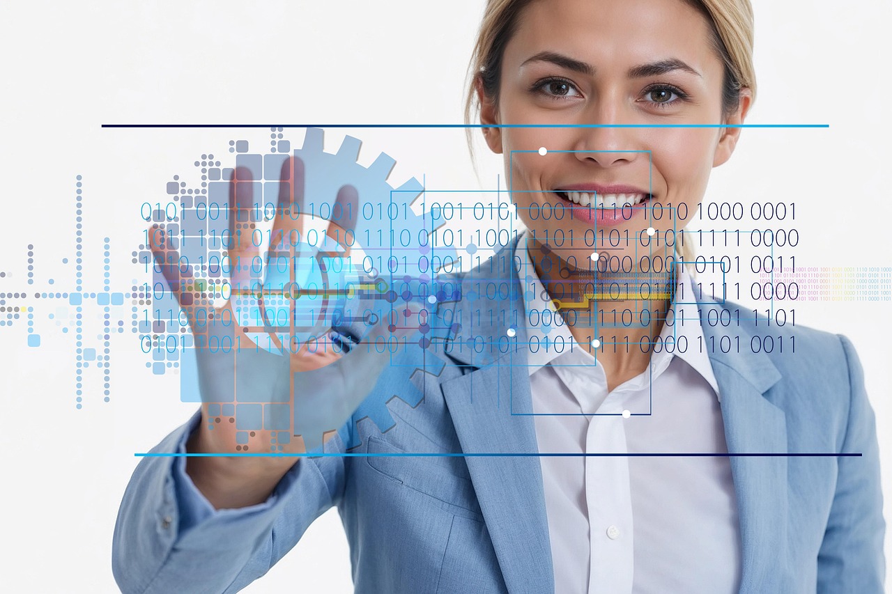 businesswoman, digitalization, digital transformation, digital revolution, digital economy, digital society, digital skills, digital technologies, artificial intelligence, tiktok, machine learning, big data, internet of things, cloud computing, smart city, industry 4, 0, e-government, e-learning, social media, virtual reality, augmented reality, metaverse, blockchain, algorithm, ai generated